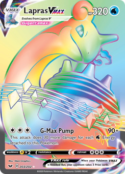 Lapras VMAX #203 Sword & Shield