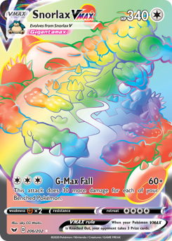 Snorlax VMAX #206 Sword & Shield