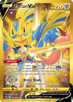 Zacian V #211 Sword & Shield