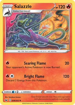 Salazzle Sword & Shield #28