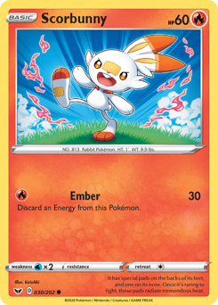 Scorbunny #30 Sword & Shield