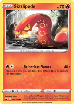 Sizzlipede Sword & Shield #38