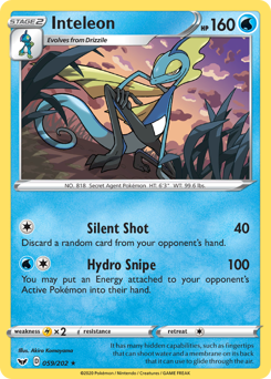 Inteleon Sword & Shield #59