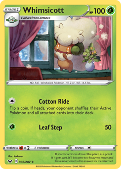 Whimsicott #6 Sword & Shield