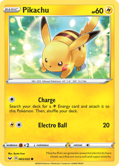 Pikachu #65 Sword & Shield