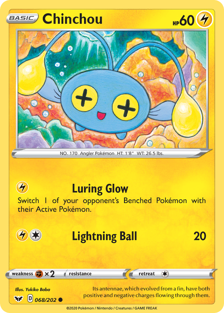 Chinchou #68 Sword & Shield