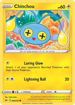 Chinchou #68 Sword & Shield
