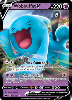 Wobbuffet V #86 Sword & Shield