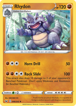 Rhydon #98 Sword & Shield