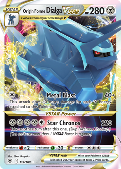 Origin Forme Dialga VSTAR #114 Astral Radiance