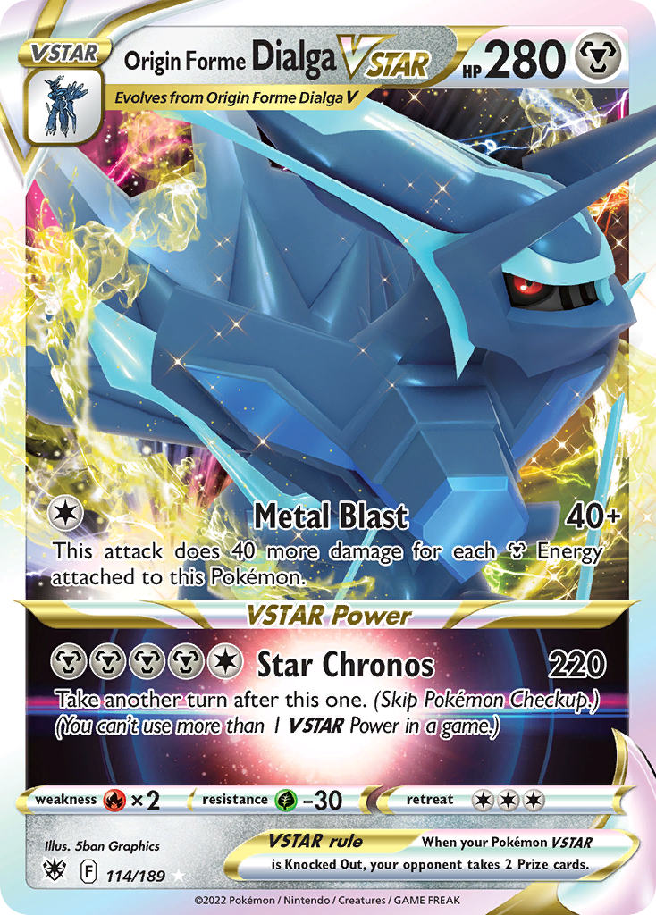 Origin Forme Dialga VSTAR #114 Astral Radiance
