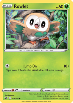 Rowlet #19 Astral Radiance