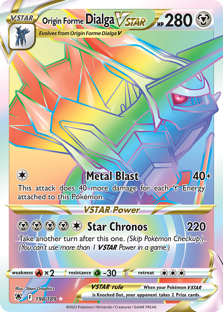 Origin Forme Dialga VSTAR #198 Astral Radiance