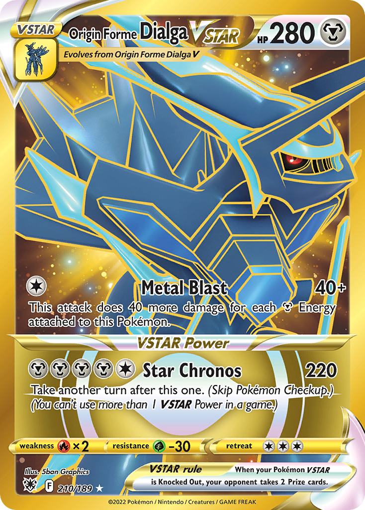 Origin Forme Dialga VSTAR #210 Astral Radiance