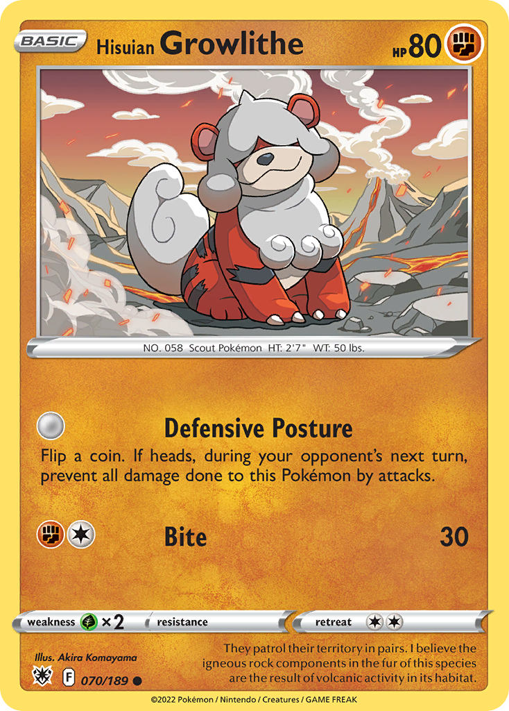 Hisuian Growlithe #70 Astral Radiance