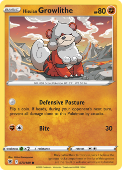 Hisuian Growlithe #70 Astral Radiance