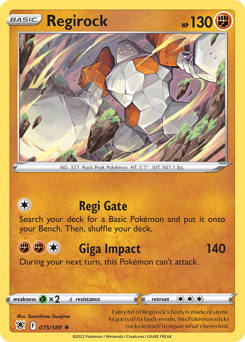 Regirock #75 Astral Radiance