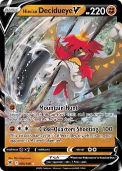 Hisuian Decidueye V #83 Astral Radiance