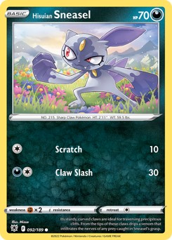 Hisuian Sneasel #92 Astral Radiance