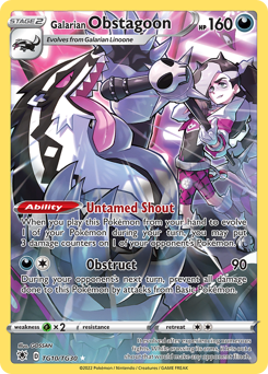 Galarian Obstagoon #TG10 Astral Radiance Trainer Gallery