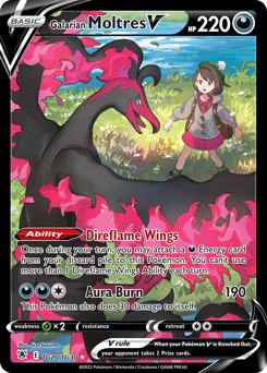 Galarian Moltres V #TG20 Astral Radiance Trainer Gallery