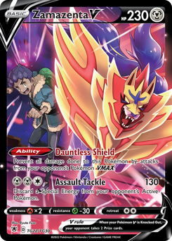 Zamazenta V #TG22 Astral Radiance Trainer Gallery