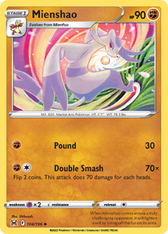 Mienshao #104 Lost Origin