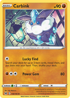 Carbink #108 Lost Origin