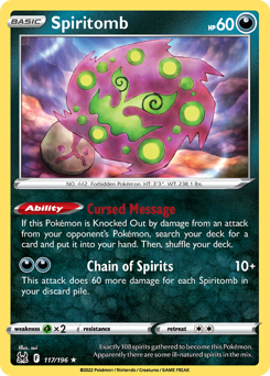 Spiritomb Lost Origin #117