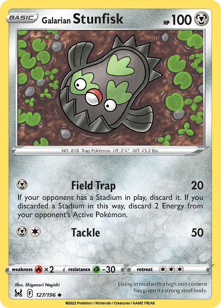 Galarian Stunfisk #127 Lost Origin