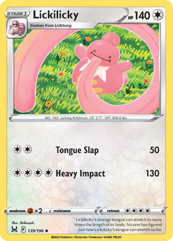 Lickilicky #139 Lost Origin