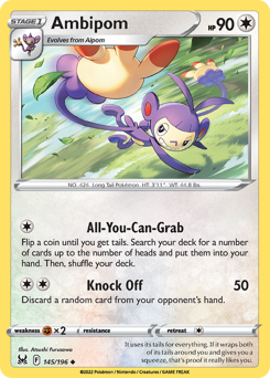 Ambipom #145 Lost Origin