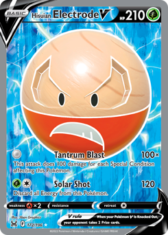 Hisuian Electrode V #172 Lost Origin