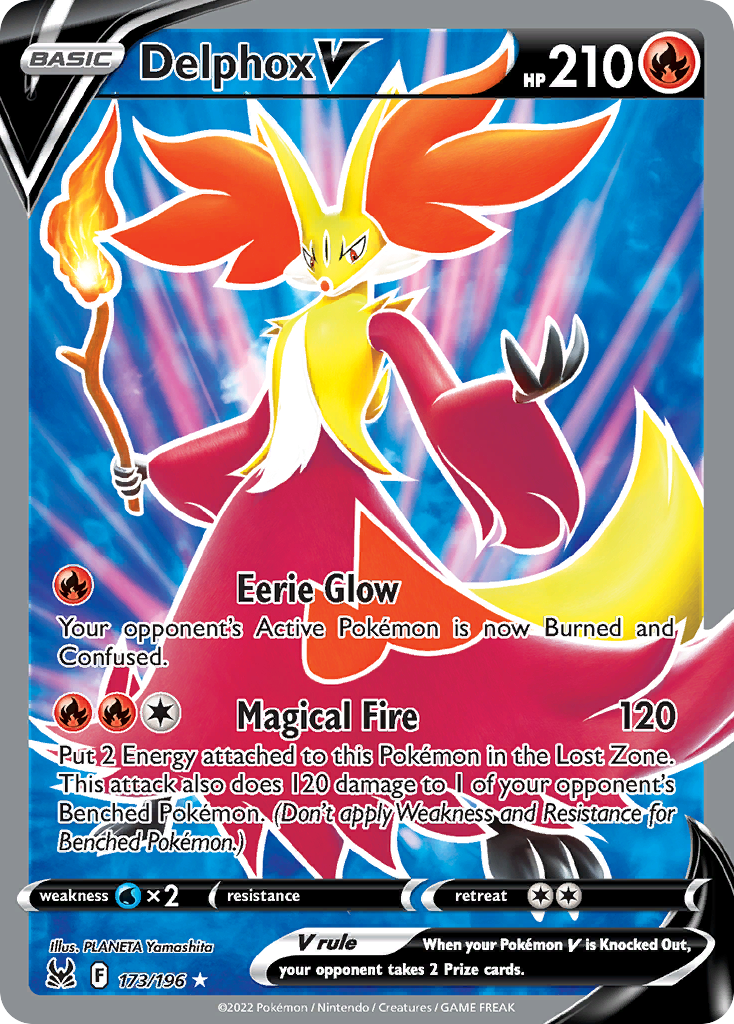 Delphox V #173 Lost Origin