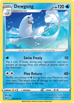 Dewgong #34 Lost Origin