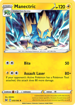 Manectric #55 Lost Origin