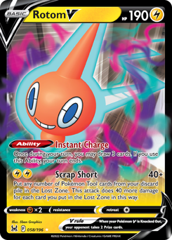Rotom V #58 Lost Origin