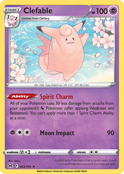 Clefable #63 Lost Origin