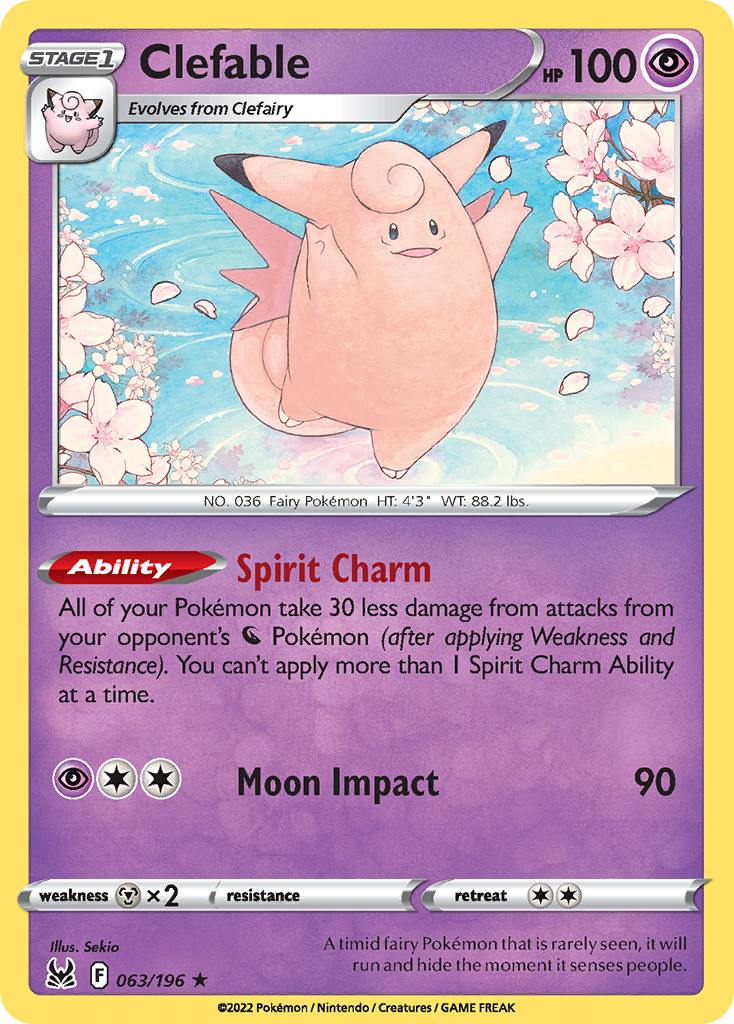 Clefable #63 Lost Origin