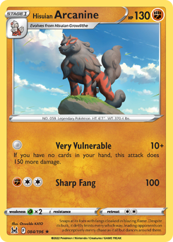 Hisuian Arcanine #84 Lost Origin