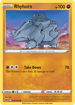 Rhyhorn #89 Lost Origin