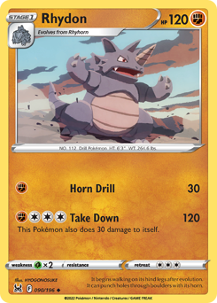 Rhydon #90 Lost Origin