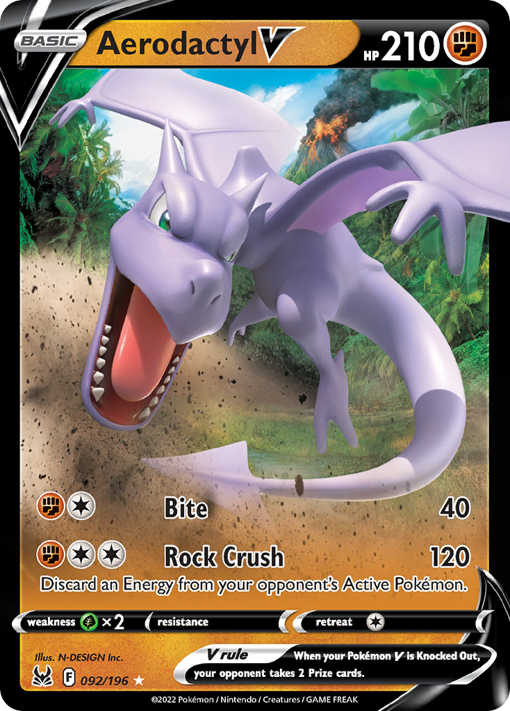 Aerodactyl V #92 Lost Origin