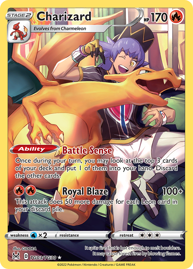 Charizard #TG03 Lost Origin Trainer Gallery