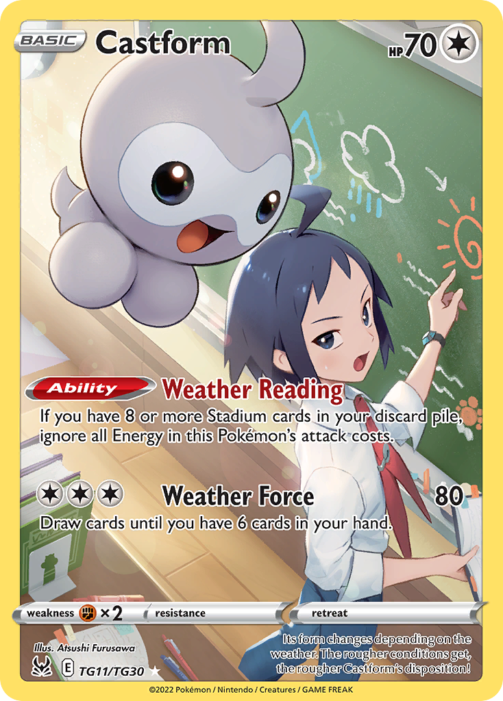 Castform #TG11 Lost Origin Trainer Gallery