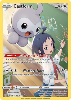 Castform #TG11 Lost Origin Trainer Gallery