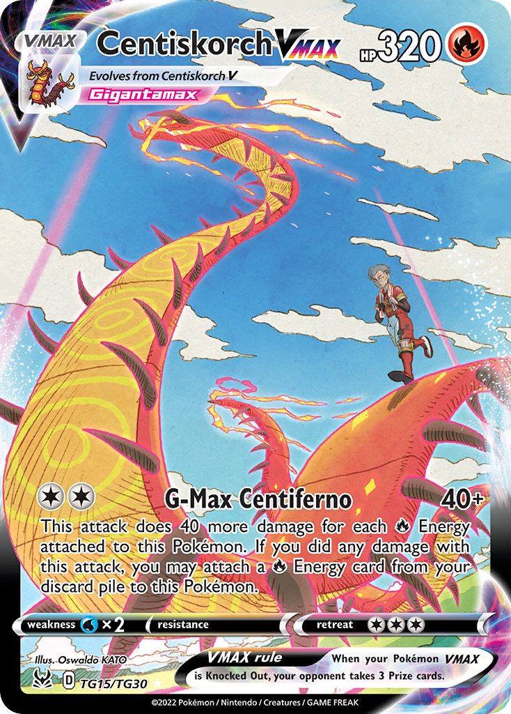 Centiskorch VMAX #TG15 Lost Origin Trainer Gallery