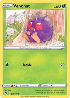 Venonat #1 Silver Tempest