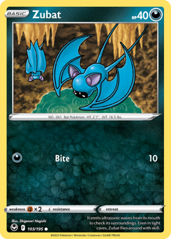 Zubat #103 Silver Tempest