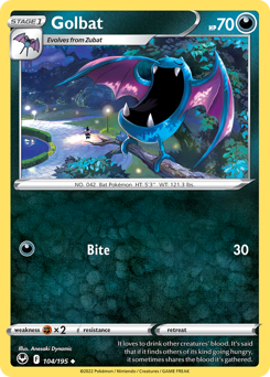 Golbat #104 Silver Tempest